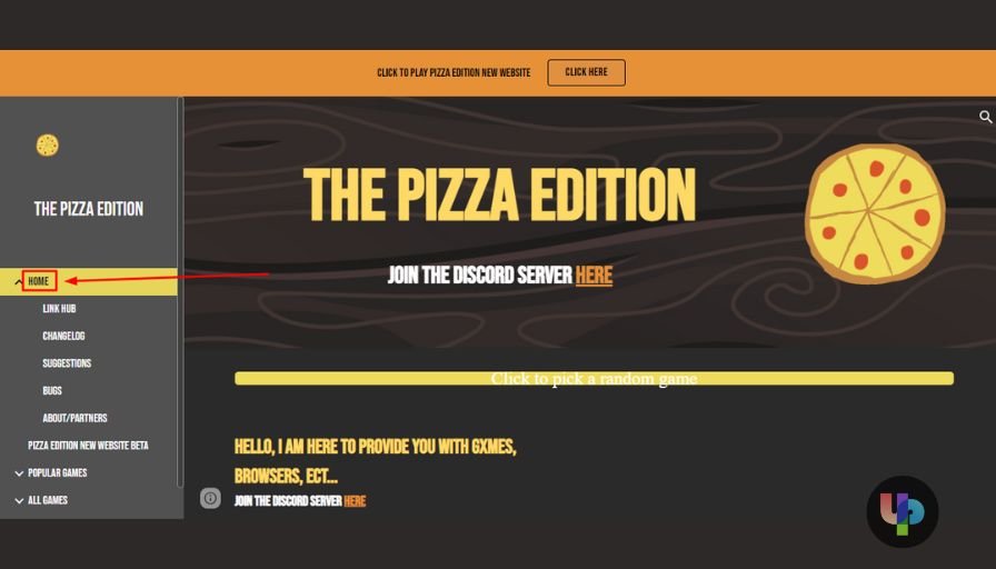 The Pizza Edition’s homepage